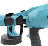 Пістолет-фарбопульт із двома акумуляторами Makita Пульверизатор побутовий для фарби, фото 7