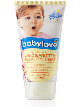 Дитячий крем для обличчя Babylove Wind & Wetter 75 г - захист від вітру і негоди.