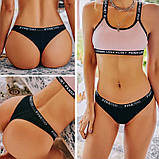 Набір (3 шт.) жіночих трусиків стрінгів р.M, фото 2