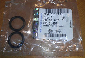 Ущільнювальне кільце к-т 2 шт трубок радіатора пічки type-Delphi GM 9117112 OPEL Astra-G/H
