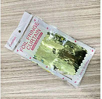 Шторка завіса з фольги для фотозони оливка 1х2 м