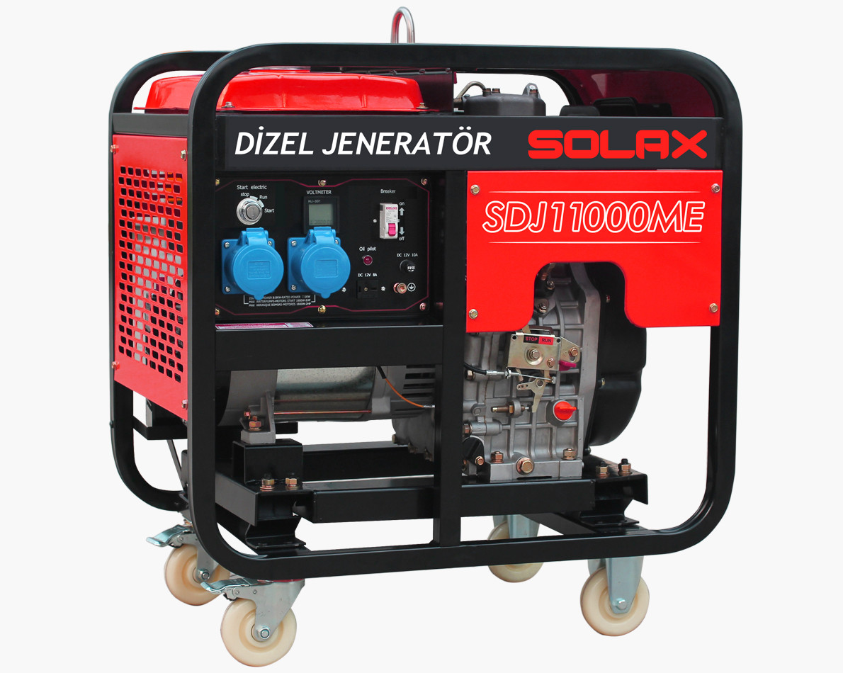 Дизельний генератор SOLAX SDJ11000ME, однофазный, 7,5 кВт