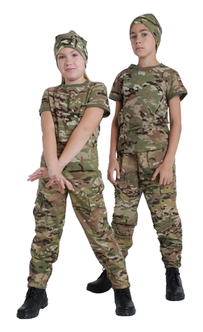Штани дитячі камуфляжні ARMY KIDS Скаут камуфляж Мультикам, фото 1
