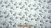 Штапель-шовк колір молочний з сірим принтом "Квіткова вуаль", фото 2