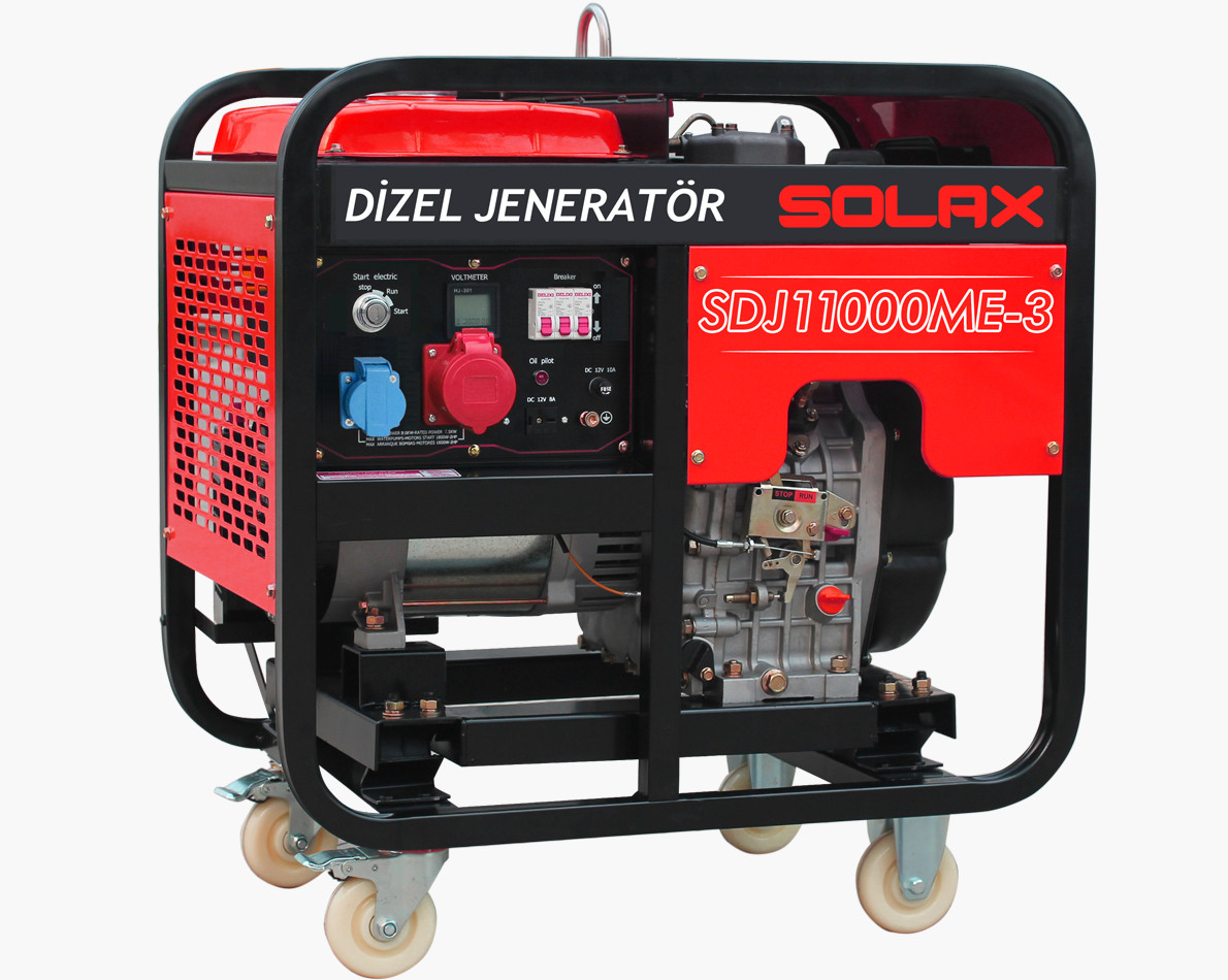 Дизельний генератор SOLAX SDJ11000ME, трифазный, 7,5 кВт