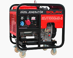 Дизельний генератор SOLAX SDJ11000ME, трифазный, 7,5 кВт