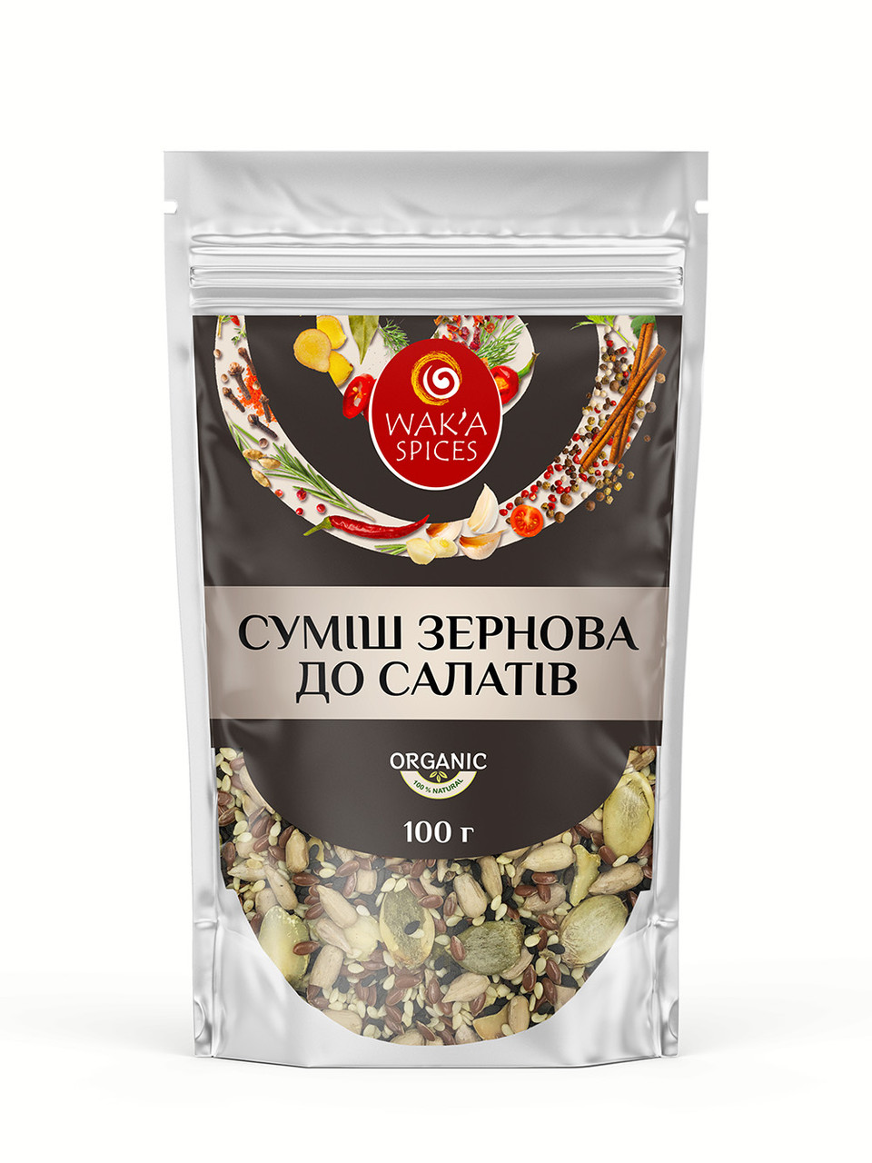 Суміш зернова до салатів TM WAKA, 100г