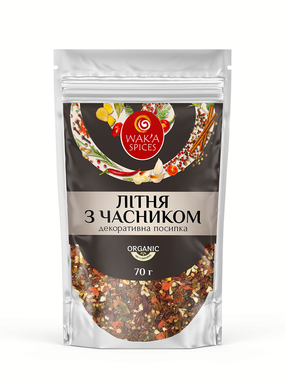 Декоративна посипка "Літня з часником" TM WAKA, 70г