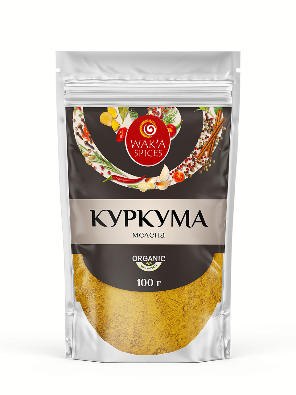 Куркума мелена 2,5% TM WAK`A, 100 г
