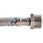 Шланг гнучкий для підключення води KOER зв-вн 1/2"x1/2" 180 см 128069 KR0270, фото 4