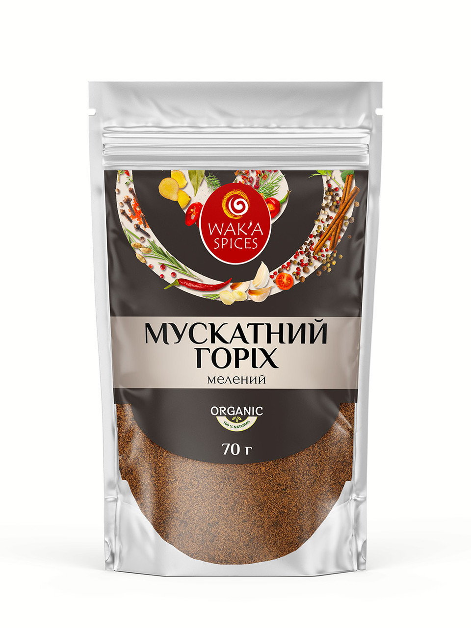 Мускатний горіх мелений TM WAK`A, 70г