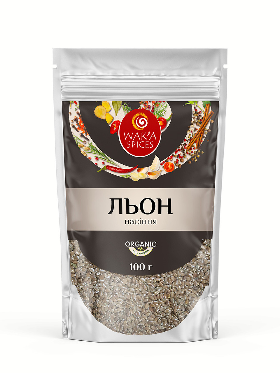 Льон насіння TM WAK`A, 100г