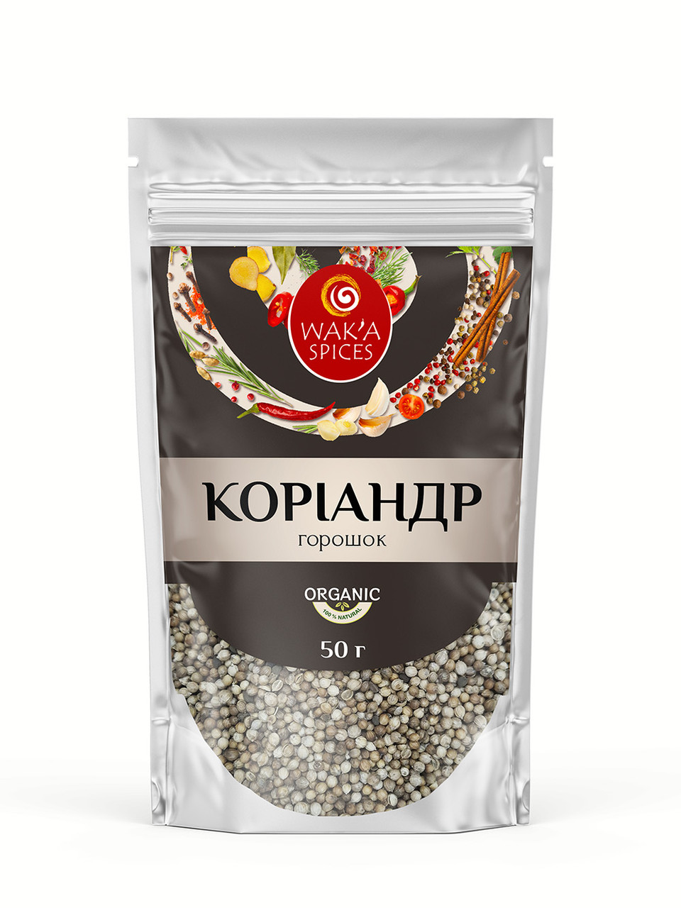 Коріандр горошок TM WAK`A, 50г