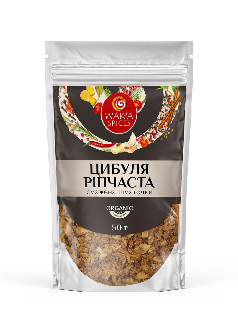 Цибуля сушена смажена Преміум шматочками TM WAKA, 50г
