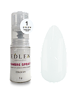 Edlen Professional Пудра спрей для дизайну Ombre Spray Color 01 (білий), 5 г