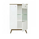 Вітрина у вітальню з ДСП REG1D1W Тата Gerbor Нiмфеа альба/Горіх верона, фото 4