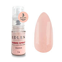 Edlen Professional Пудра спрей для дизайну Ombre Spray Color 03 (ніжний рожевий), 5 г
