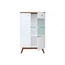 Вітрина у вітальню з ДСП REG1D1W Тата Gerbor Нiмфеа альба/Горіх верона, фото 3