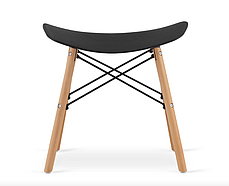 Табурет Leobert Corfu вигнутий у скандинавському стилі чорний, фото 3