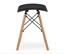 Табурет Leobert Corfu вигнутий у скандинавському стилі чорний, фото 5