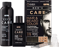 Набір для волосся й бороди KayPro MEN'S CARE (фарба + окислювач) Темний блондин набір