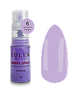 Edlen Professional Пудра спрей для дизайну Ombre Spray Color 06 (бузковий неон), 5 г