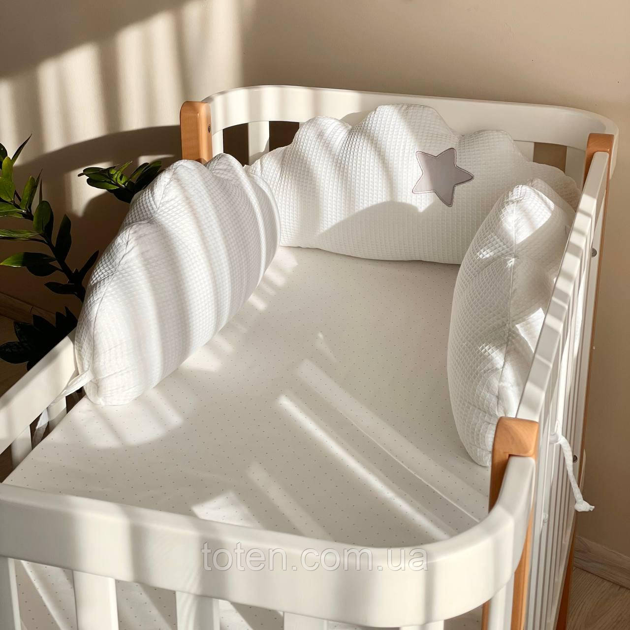 Бортики Хмари вафельні білі топ, фото 1