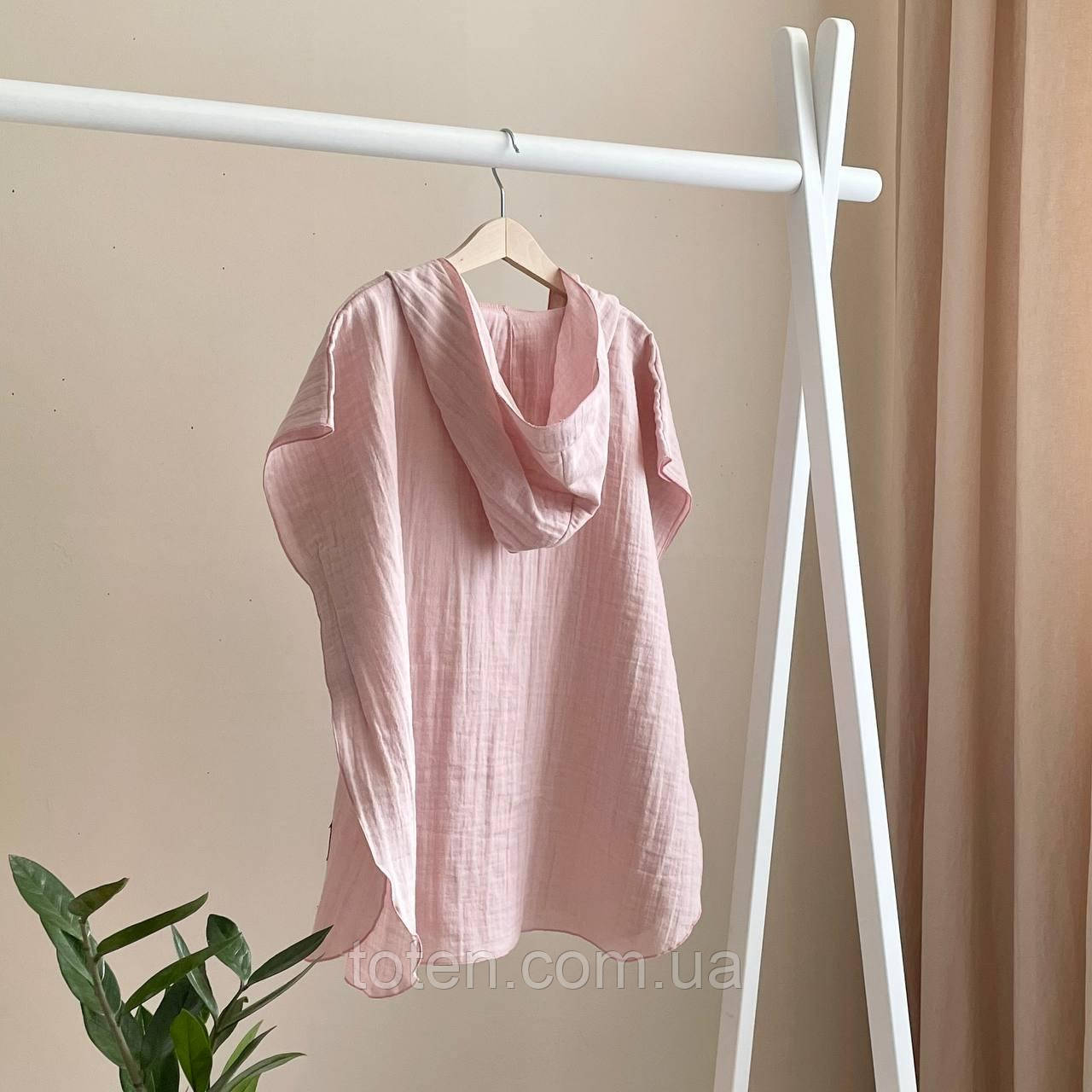 Пончо Муслін Пудра топ, фото 1