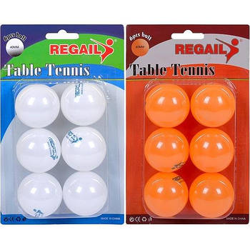 Набір м'ячів для настільного тенісу білий, 6шт. 14-158(97822) G-Rich