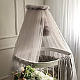 Балдахін з помпонами сірий топ, фото 4