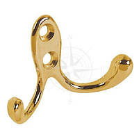 Вішалка, два гачки, латунь, Foresti & Suardi