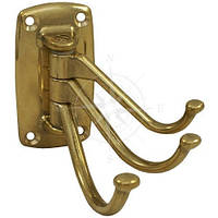 Вішалка, три гачки, поворотна, латунь, Foresti & Suardi