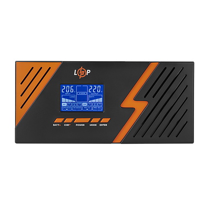 ДБЖ з правильною синусоїдою 12V LPM-PSW-1500VA (1050Вт) Black, фото 1