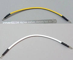 Провід АКБ перемичка з наконечниками під болт М6, 40 см, перетин 25 мм. кв, комплект