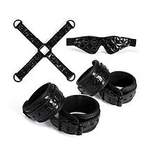 Наручники NS Novelties Wrist Cuffs, чорний, фото 4