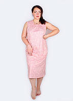 Сорочка N.EL персиковий, арт.1113-13 (нічна рубашка, бавовна, оборки)