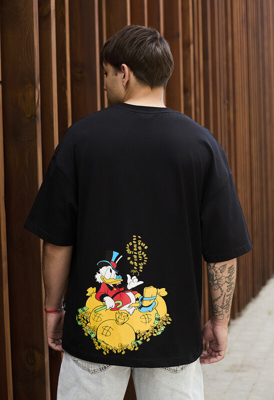 Футболка з мультяшним принтом Staff rich duck oversize, фото 1
