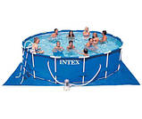 Басейн з комплектом 457х107 см, Metal Frame, Intex 28234/54940/28734, фото 4