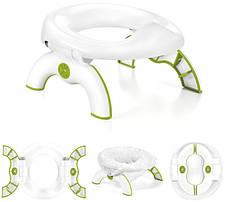 Дитячий дорожній горщик-туалет трансформер Potty for Travel 2-in-1 YU227, фото 4
