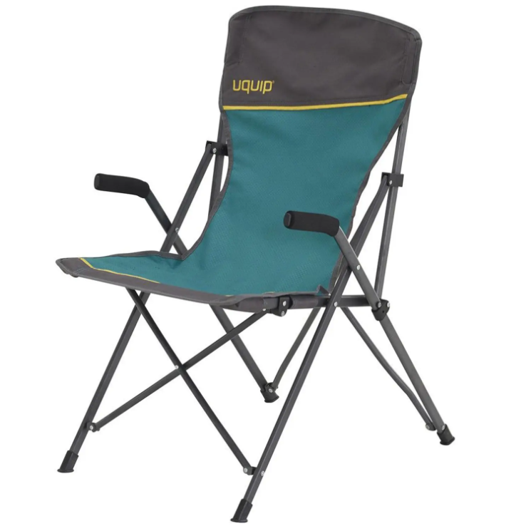 Крісло Туристичне Розкладне Uquip Izzy Blue/Grey (244001) Кемпінгове Складне Крісло для риболовлі