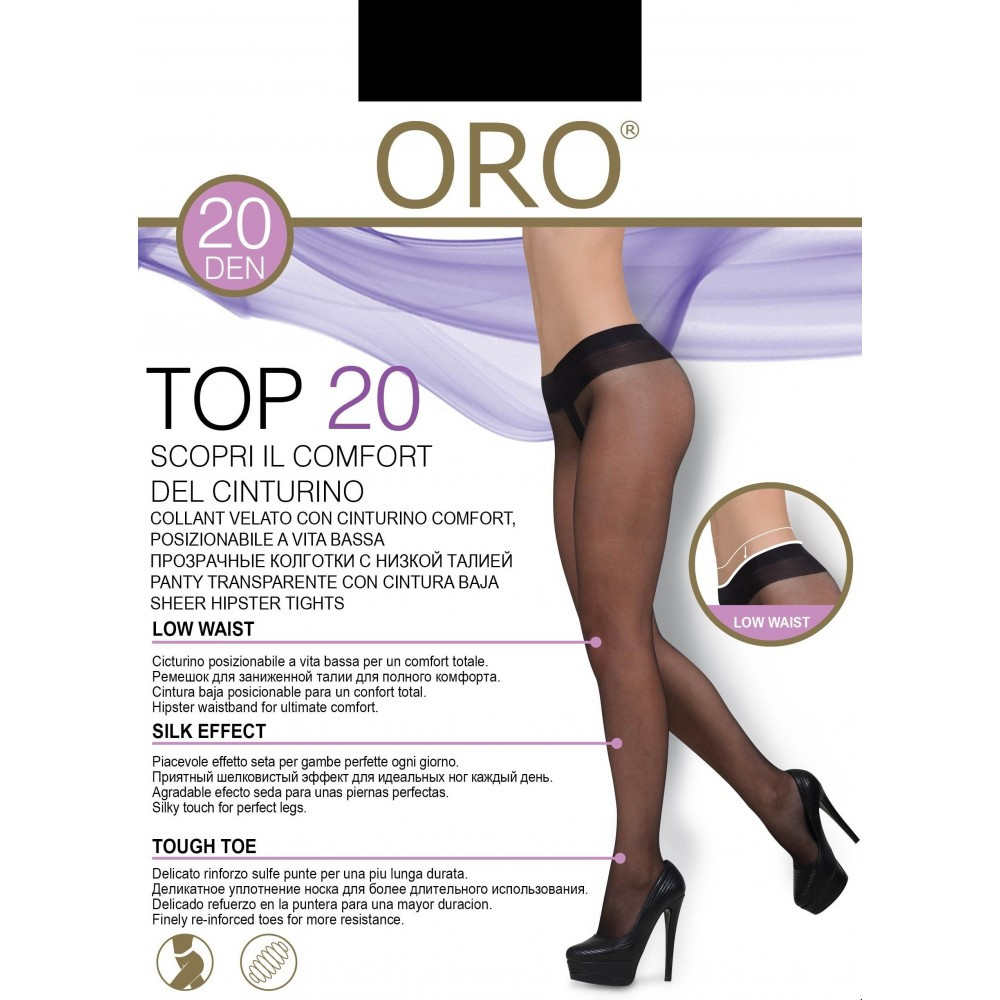 Колготки жіночі ORO TOP 20 DEN nero 3