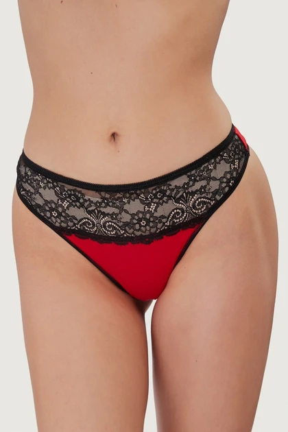 Стрінги жіночі труси ORO 2229 Virginia rosso S