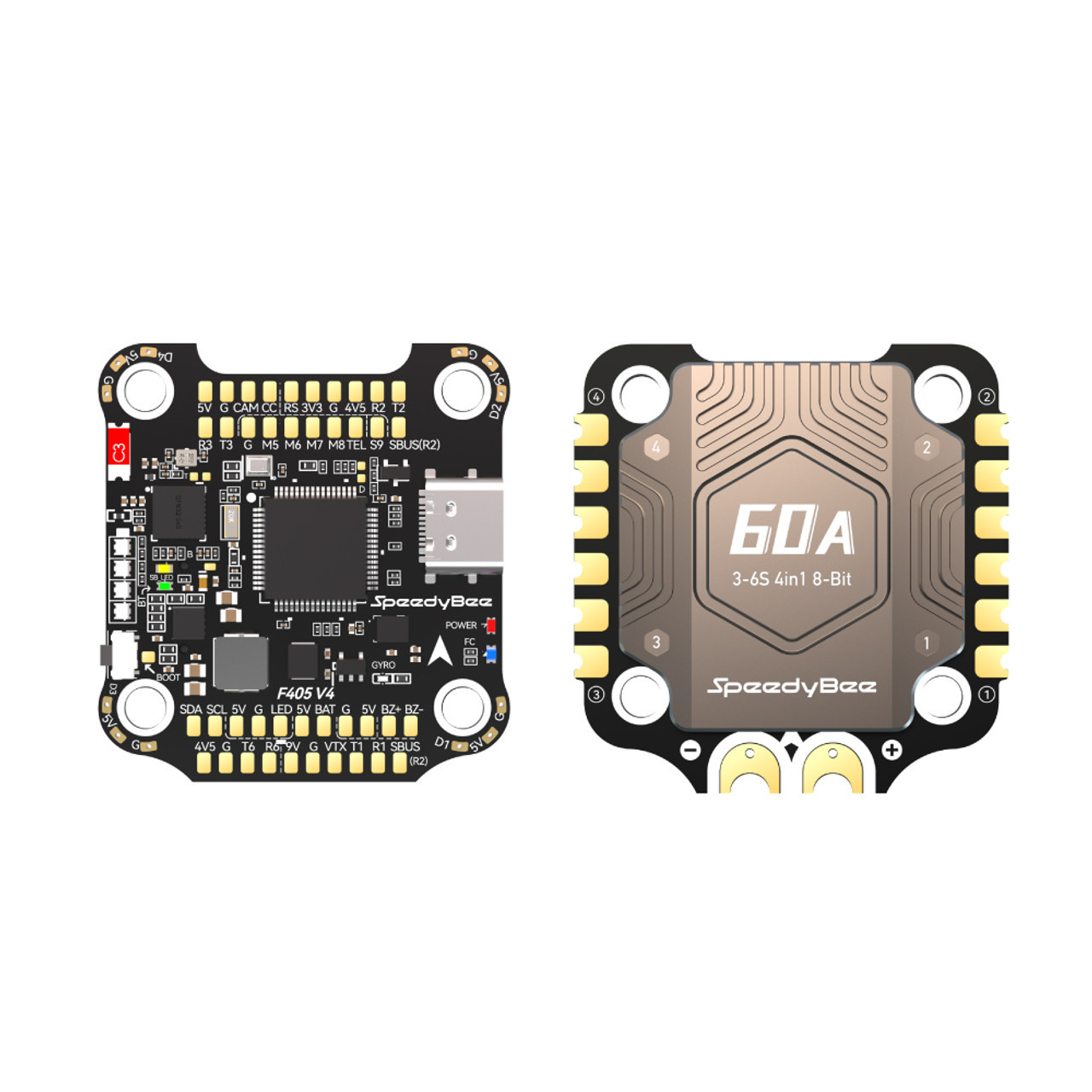 Політний стек SpeedyBee F405 V4 60A 30х30мм FC+ESC Stack, фото 1