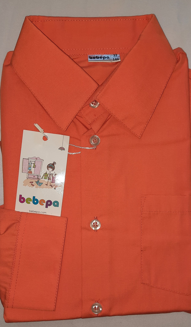Сорочка дитяча для хлопчика Bebepa 1775 жовтогаряча