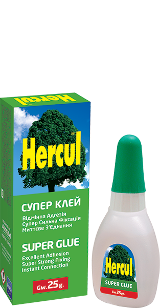 Супер клей HERCUL Super Glue 25 грам ціанокрілатний, фото 1