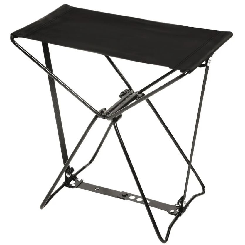 Стілець Туристичний Розкладний Bo-Camp Fishing Stool Compact Black (1204580) Кемпінговий Складаний Стільчик для риболовлі