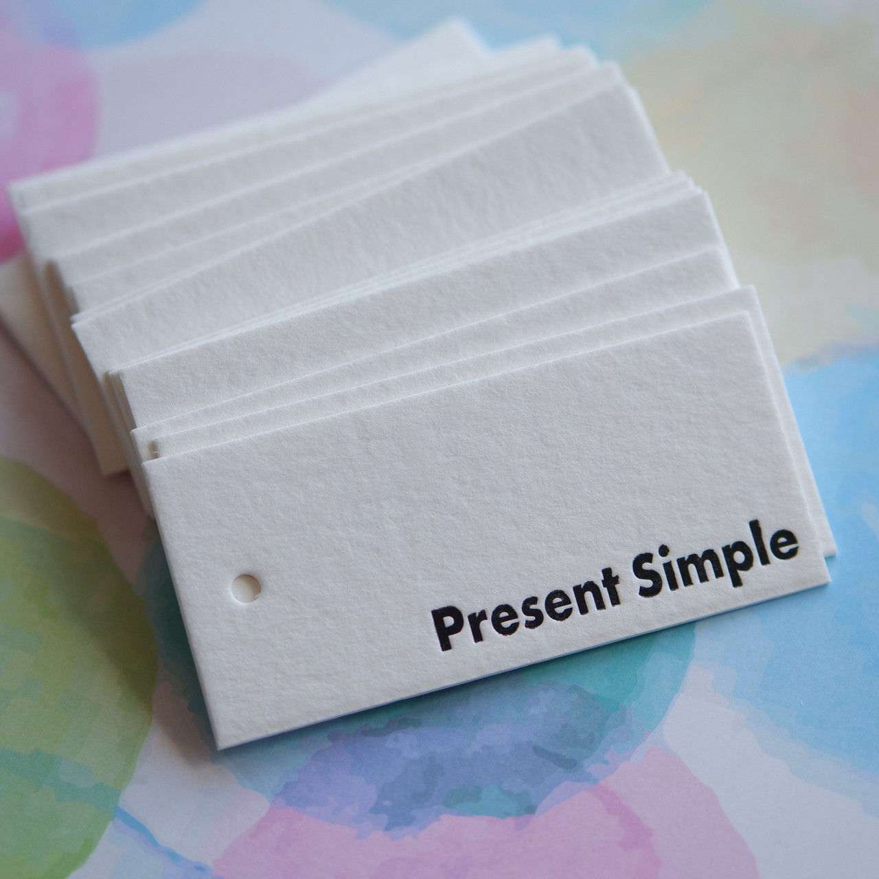 Дизайнерські бірки, пухкі картони з тисненням фольгою, фото 1