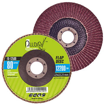 Alloid. Круг пелюстковий торцевий 125 мм, зерно 80 (FD-12580)