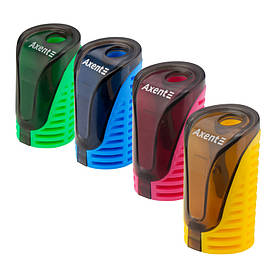 Точилка з контейнером колір асорті Axent Skyfall 1156-А