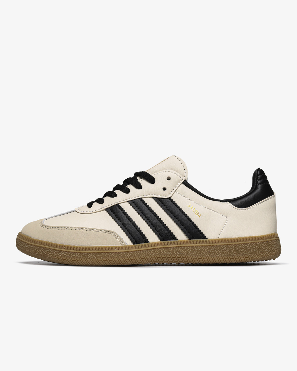 Женские Кросівки Adidas Samba Beige Black / Адидас Самба Бежеві з Чорним